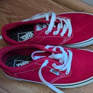 Vans Kids Shoes in Red and White